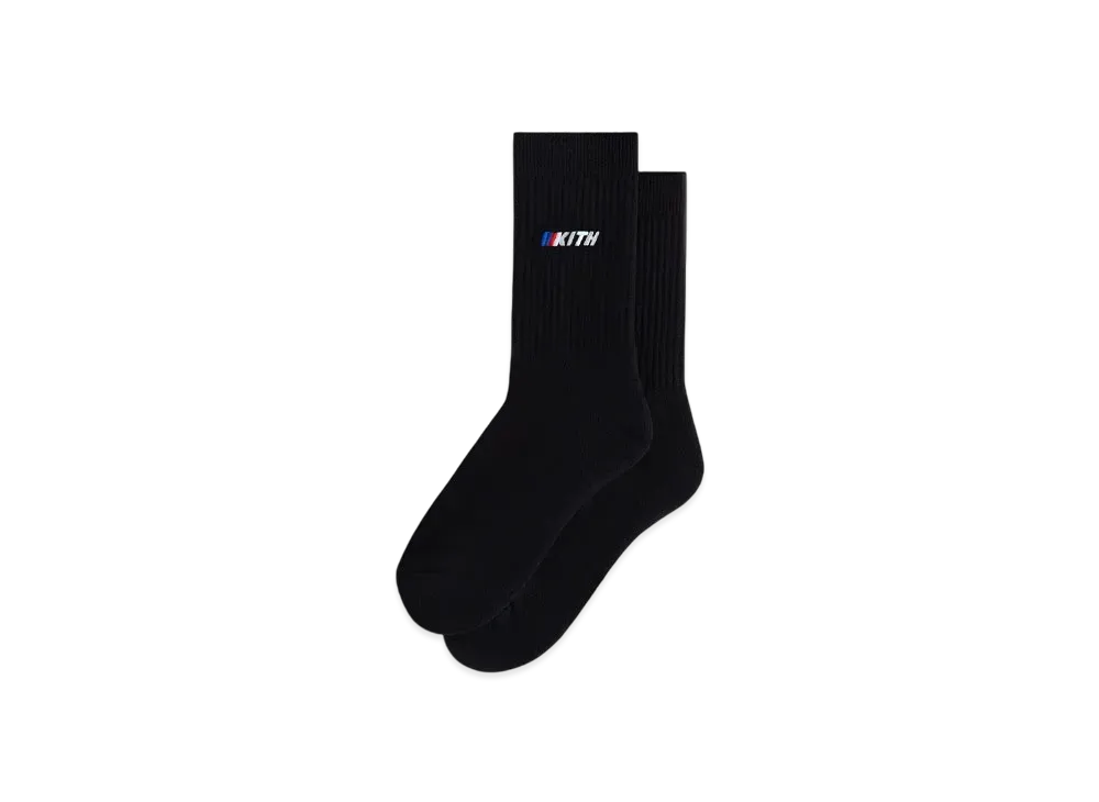 Kith x BMW M Crew Socks "Black"