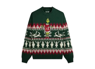Kith x The Grinch Fair Isle Lewis Crewneck Sweater "Stadium"