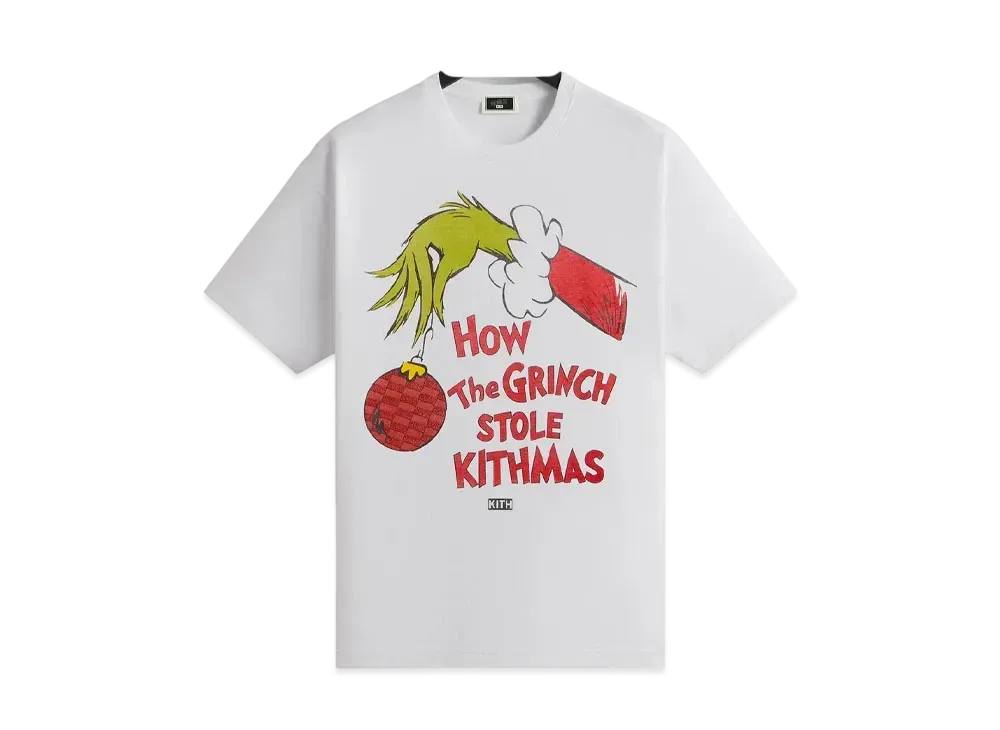 Kith x The Grinch Book Title Vintage Tee "White"