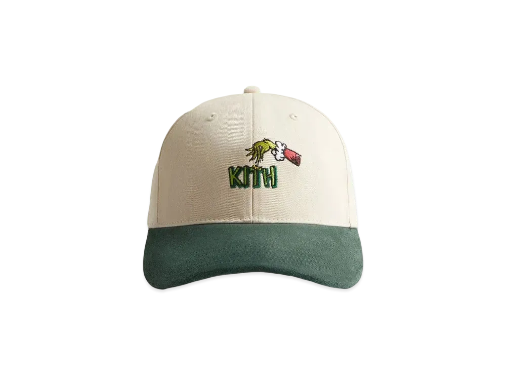 Kith x The Grinch Suede Brim Aaron Cap "Sandrift"