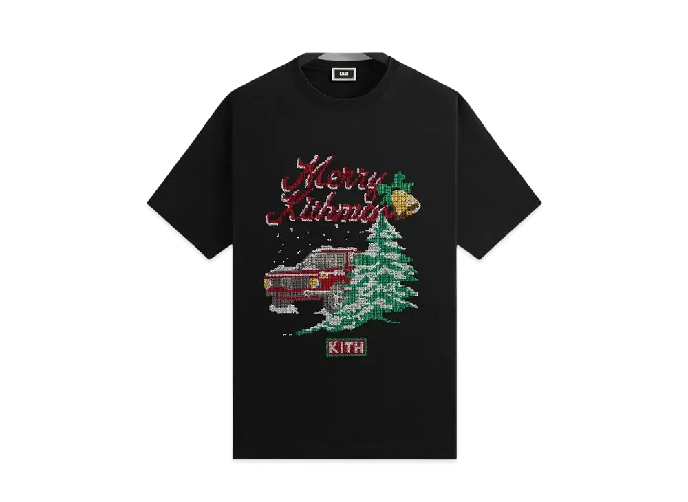 Kith Kithmas Needlepoint Tee "Black"