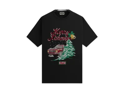 Kith Kithmas Needlepoint Tee "Black"