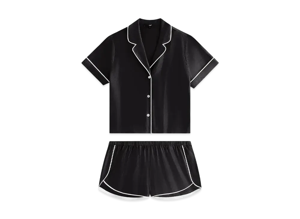 Kith Kithmas Women Crest Monogram Pajama Set "Black"