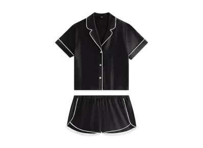 Kith Kithmas Women Crest Monogram Pajama Set "Black"