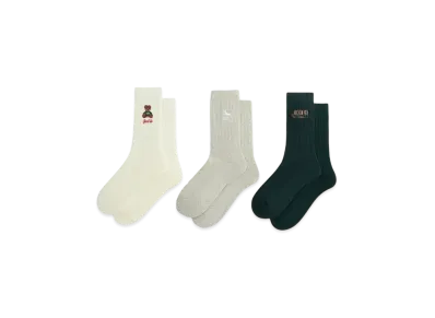 Kith Kithmas 3 Pack Crew Socks "Multi"