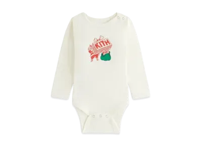 Kith Kithmas Baby Comic Santa Gift Bodysuit "Sandrift"