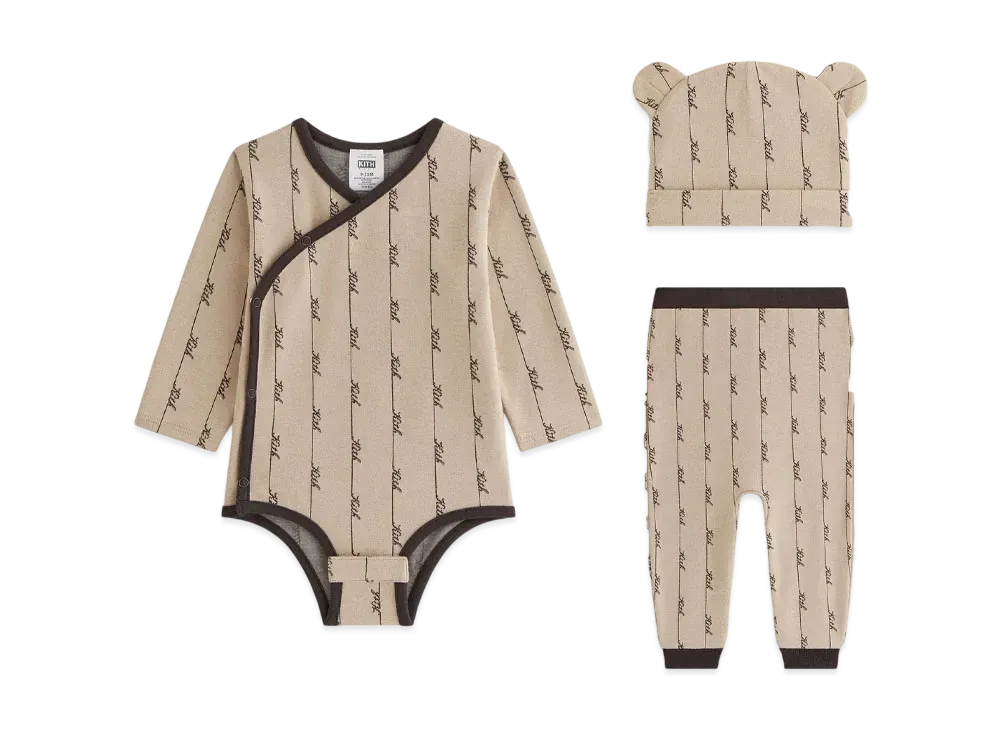 Kith Kithmas Baby Monogram Gift Set "Canvas"