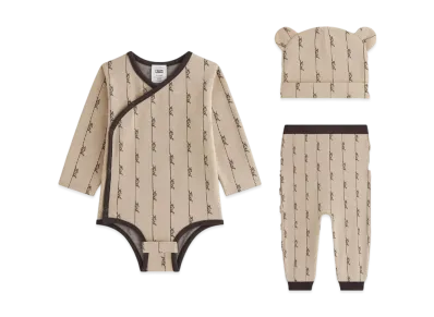 Kith Kithmas Baby Monogram Gift Set "Canvas"