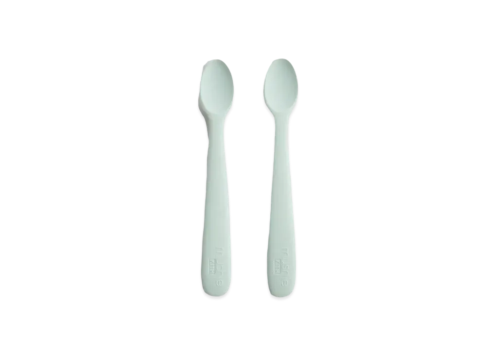 Kith Kids For Mushie Silicone Feeding Spoon 2 Pack "Helium"