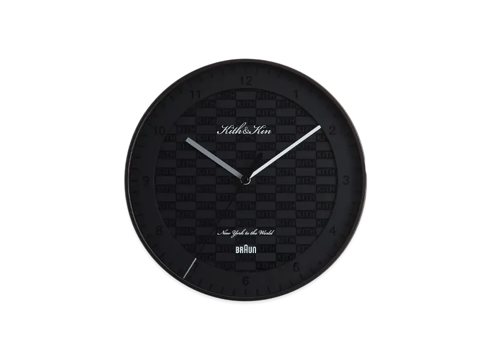 Kith Kithmas For Braun Wall Clock "Black"