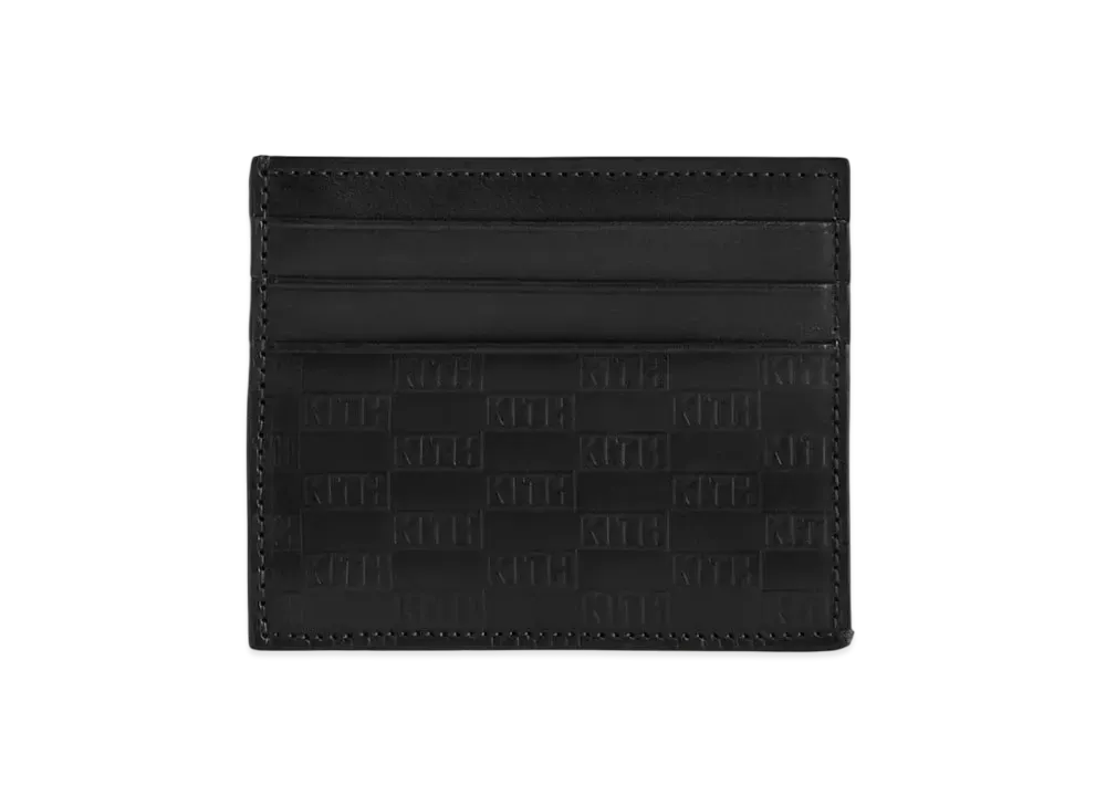 Kith Kithmas Monogram Card Holder "Black"