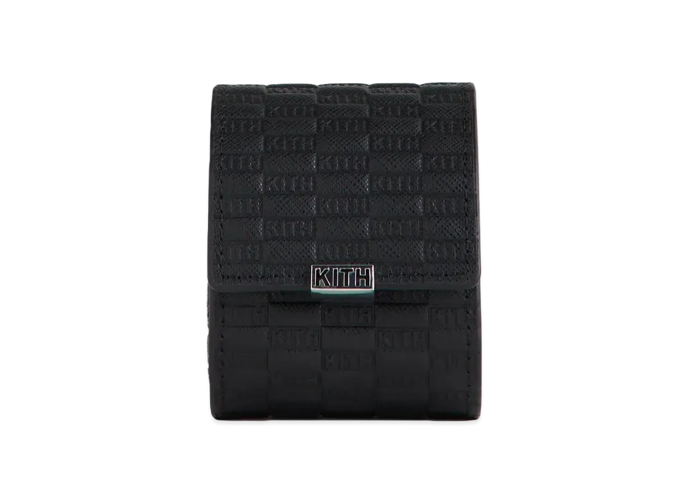 Kith Kithmas Monogram Saffiano Leather Single Watch Roll "Black"