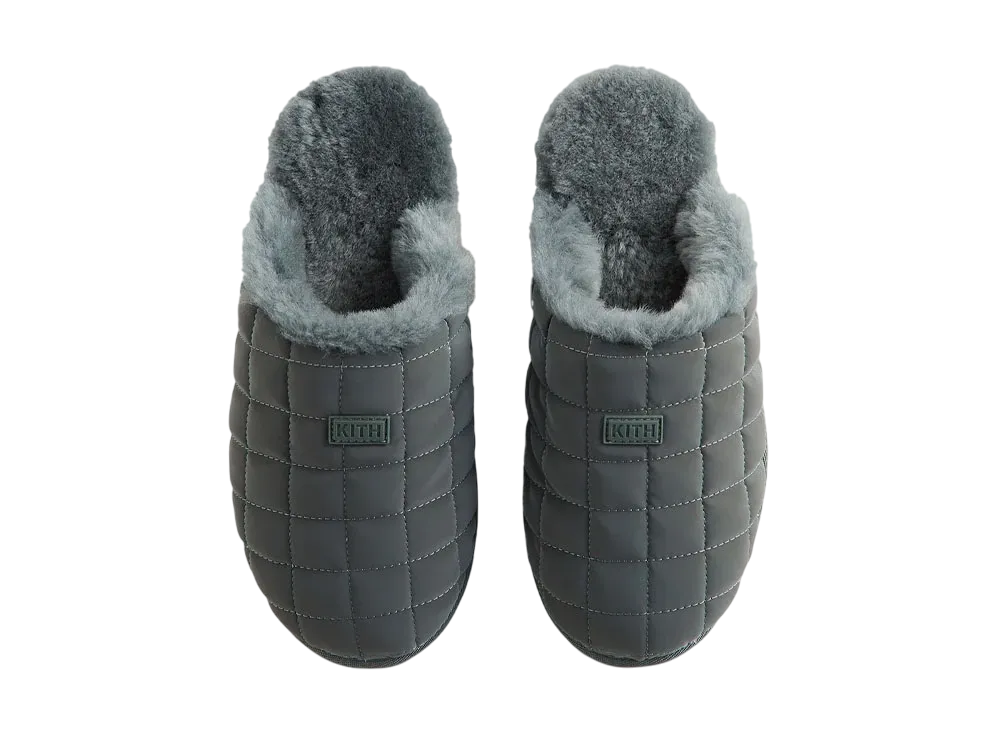 Kith Kithmas Puffed Logo Slippers "Machine"