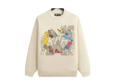 Kith x Sesame Street City Outline Sweater "Sandrift"