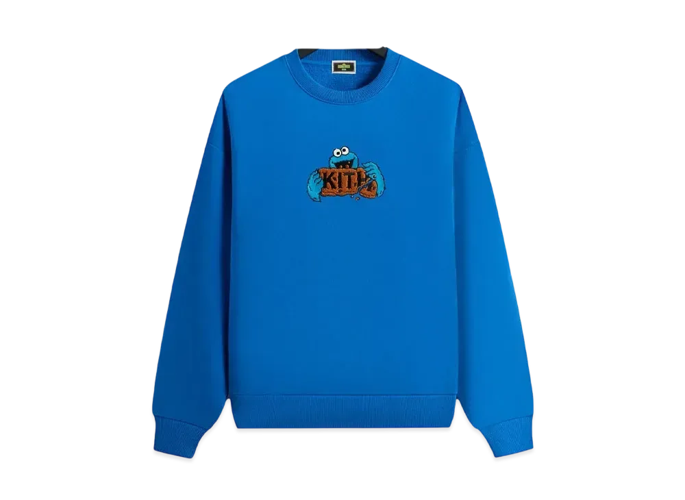 Kith x Sesame Street Cookie Monster Nelson Crewneck "Voyage"