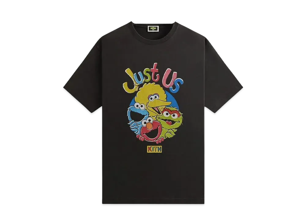 Kith x Sesame Street Just US Vintage Tee "Black"