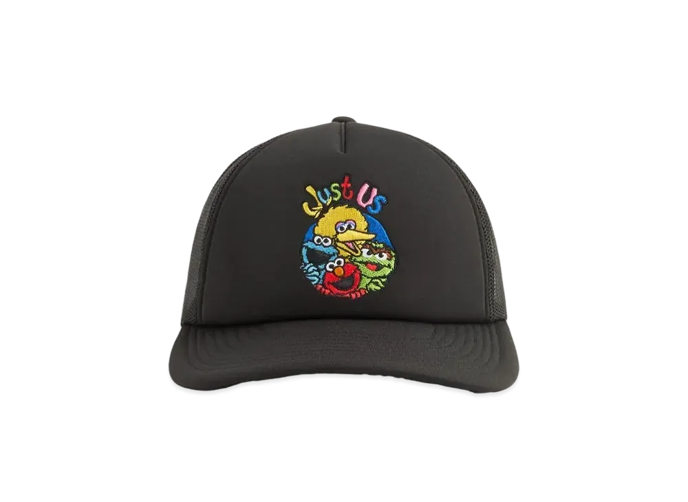 Kith x Sesame Street Just US Nolan Trucker Hat "Black"