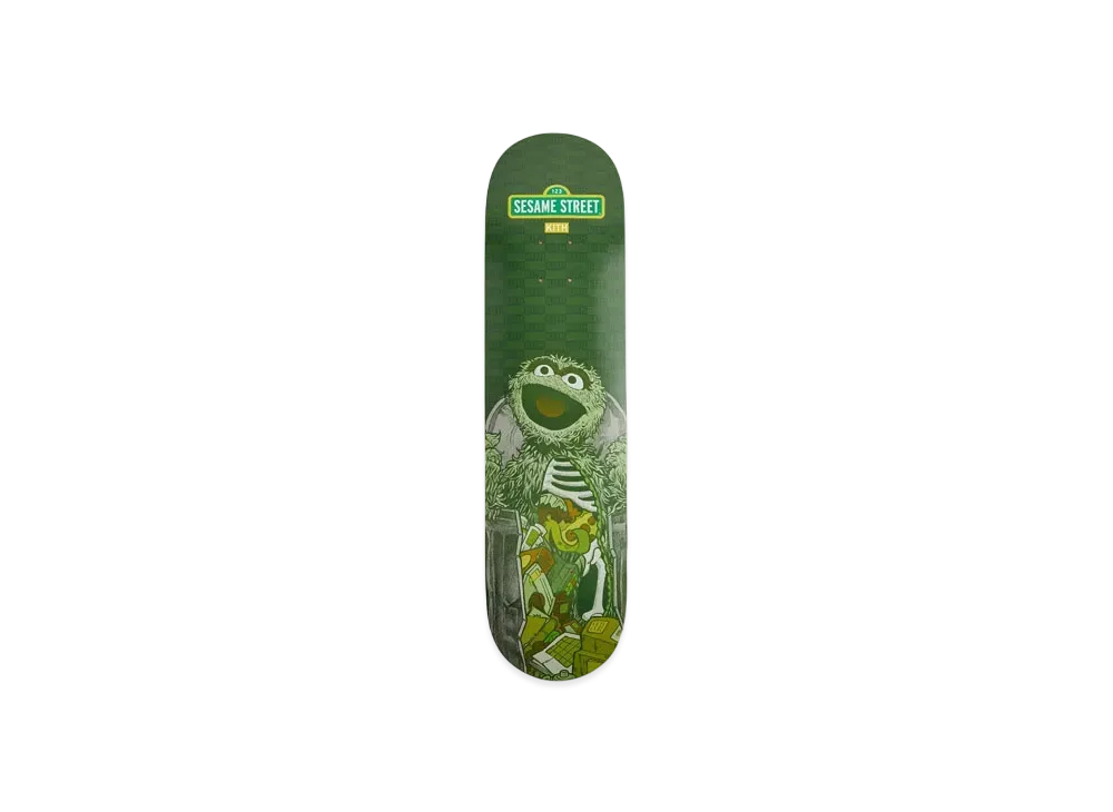 Kith x Sesame Street Skatedeck Xray Oscar the Grouch "Conifer"