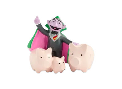 Kith x Sesame Street Count Von Count Piggy Bank "Multi"