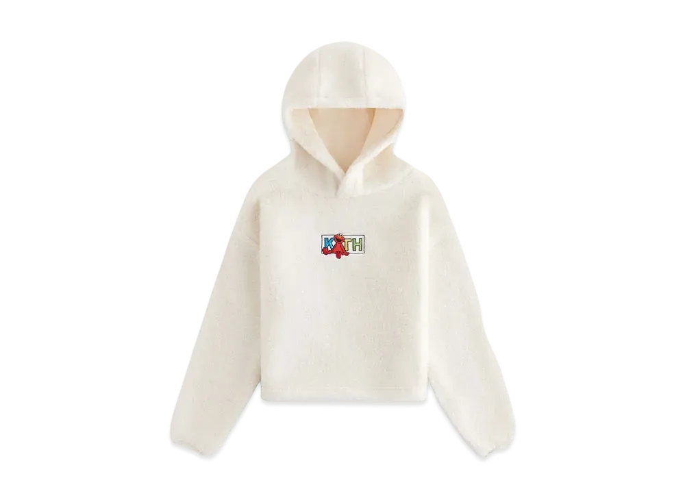 Kith x Sesame Street Kids Sherpa Hoodie "Sandrift"