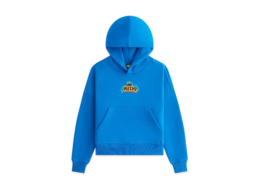 Kith x Sesame Street Kids Cookie Monster Nelson Hoodie "Voyage"