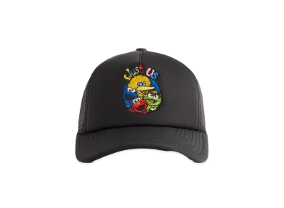 Kith x Sesame Street Kids Just US Trucker Hat "Black"
