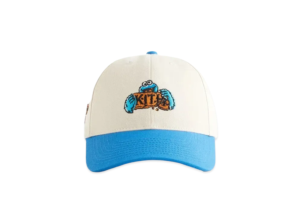 Kith x Sesame Street Kids Cookie Monster Cap "Sandrift"