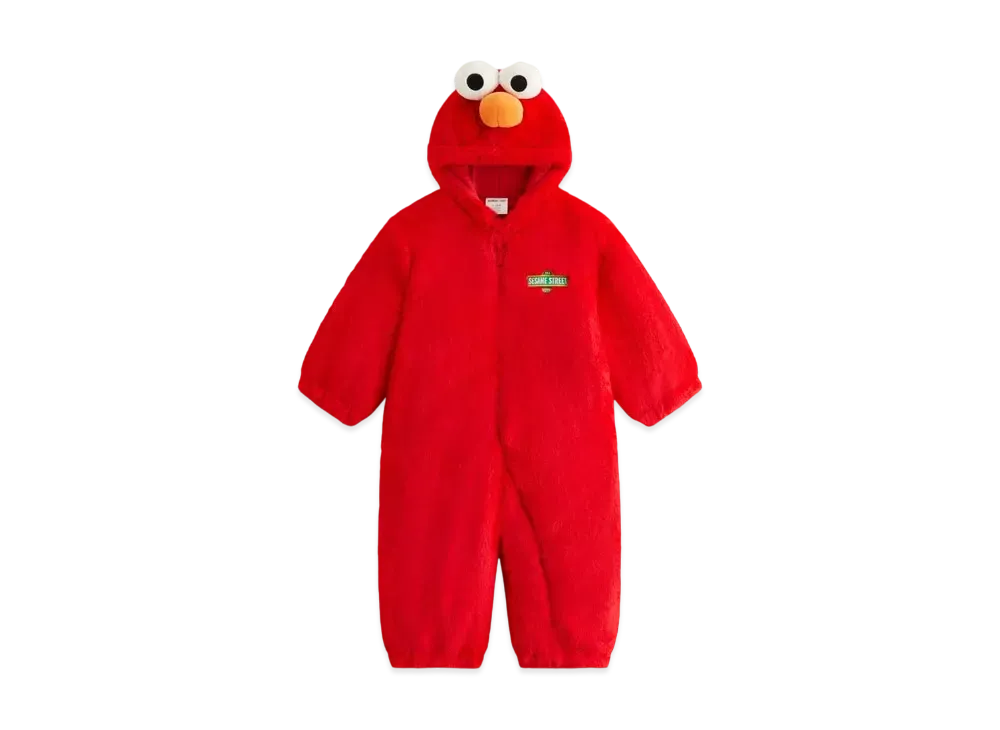 Kith x Sesame Street Baby Furry Elmo Coverall "Race"