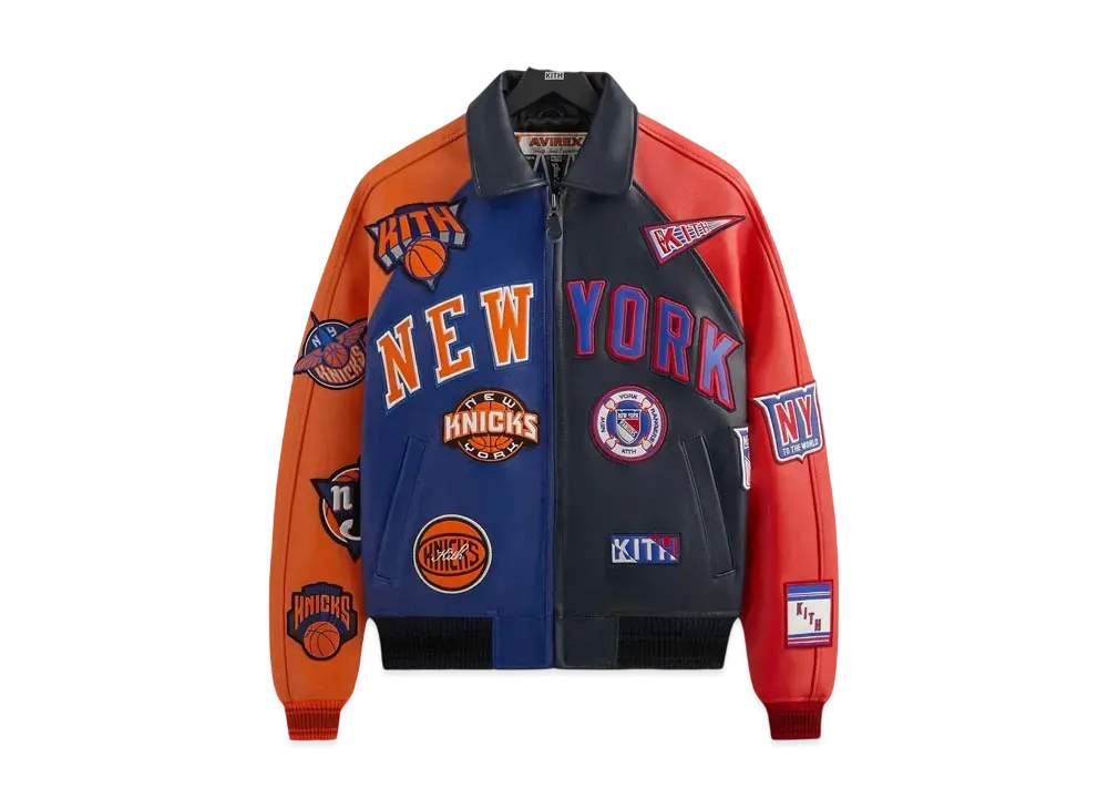 Kith x AVIREX x Madison Square Garden Sports Icon Jacket "Multi"