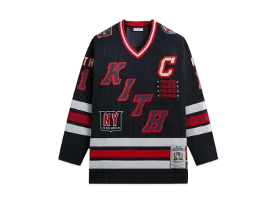 Kith And Mitchell & Ness For The New York Rangers Mark Messier Jersey "Navy"