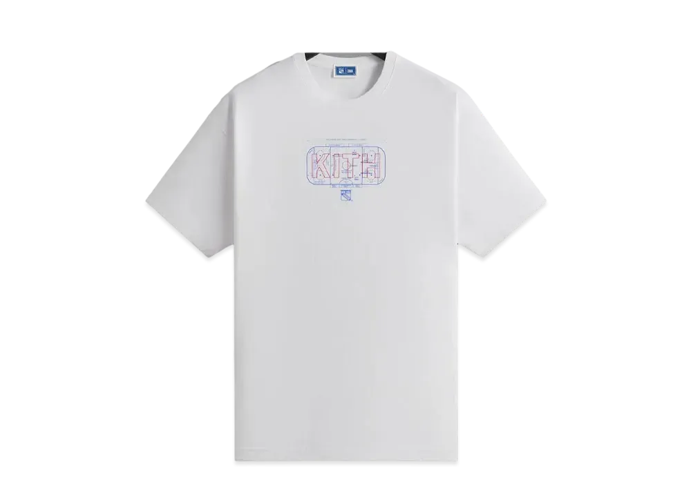 Kith x The New York Rangers Rink Vintage Tee "White"