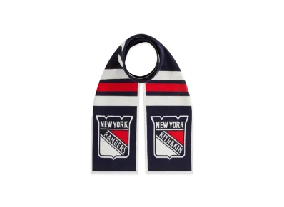 Kith x The New York Rangers Shield Knitted Scarf "Nocturnal"