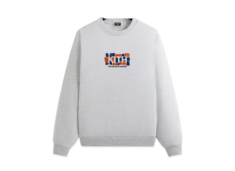 Kith x Brooklyn Museum Exhibit Nelson Crewneck "Light Heather Grey"
