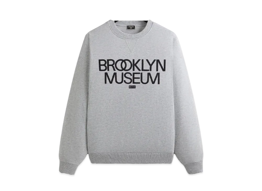 Kith x Brooklyn Museum Nelson Crewneck "Light Heather Grey"