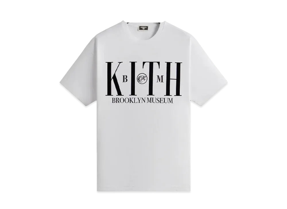 Kith x Brooklyn Museum Serif Tee "White"