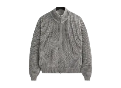 Kith &Kin Reflective Wyona Full Zip Sweater "Silver"