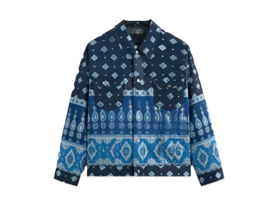 Kith Puffed Jase Satin Trucker Jacket "Nocturnal"