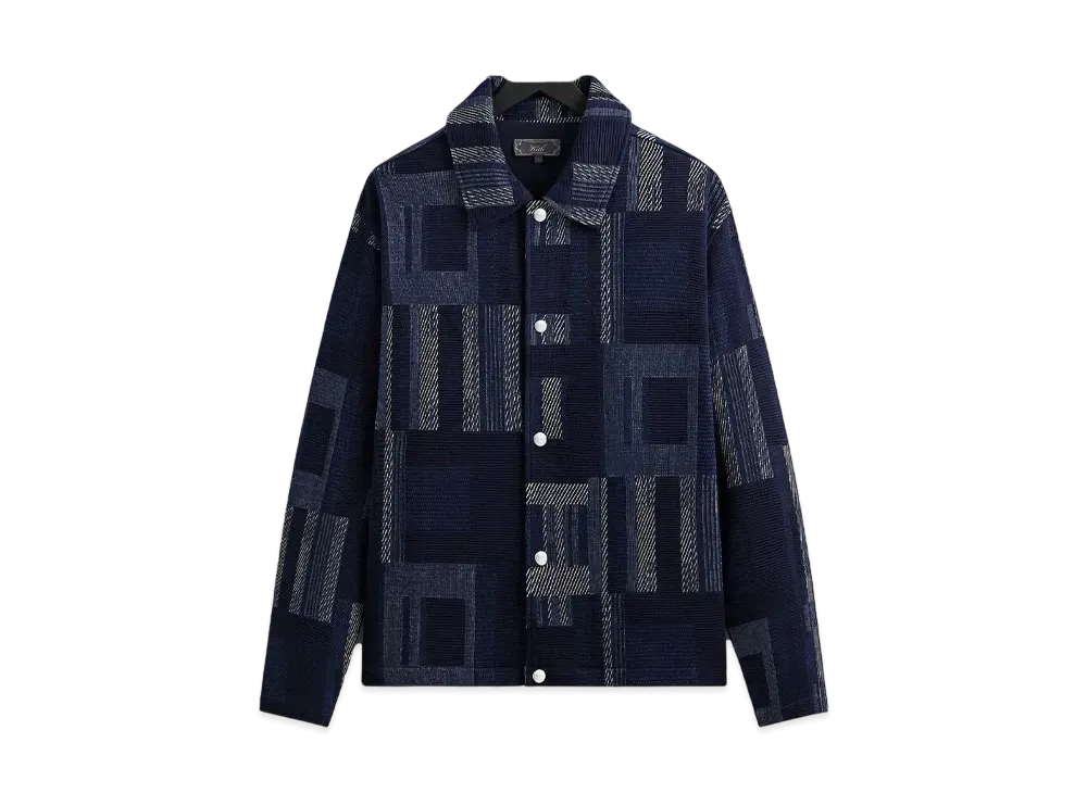 Kith Geometric Knit Coaches Jacket "Nocturnal"