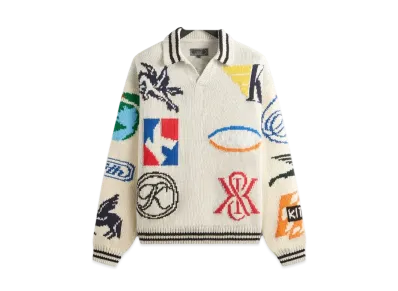 Kith Nelson Rugby Sweater "Light Heather Grey"