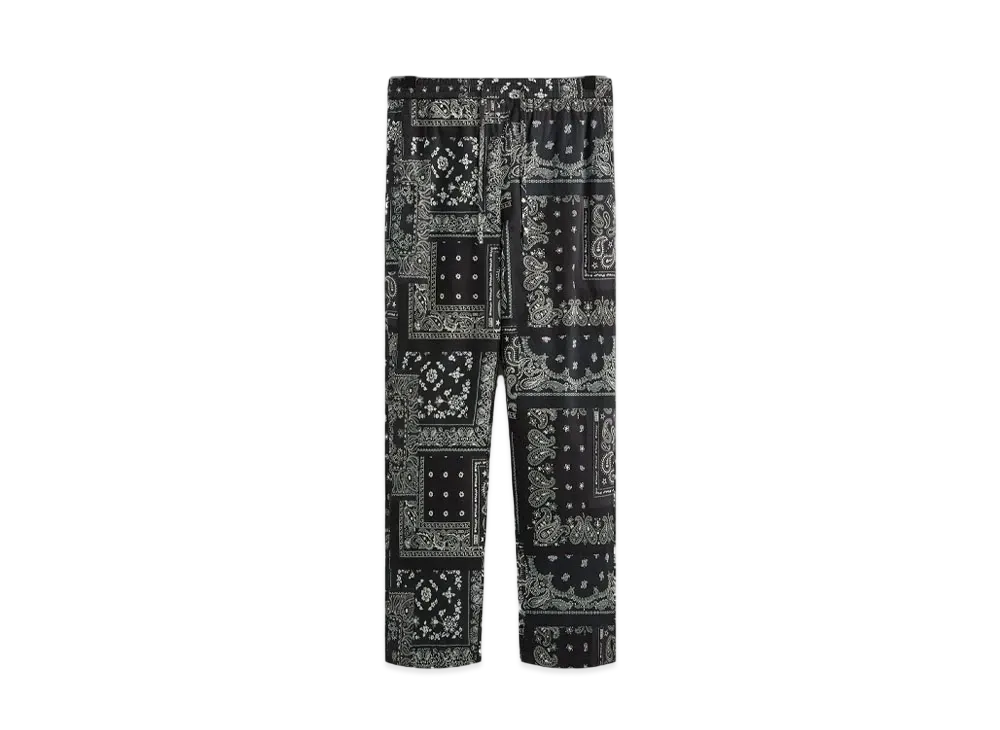 Kith Washed Cotton Bandana Barrow Pant "Black"