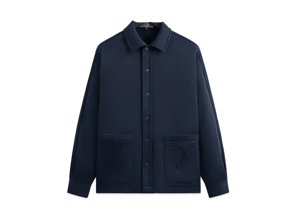 Kith Long Sleeve Boxy Collared Overshirt "Nocturnal"