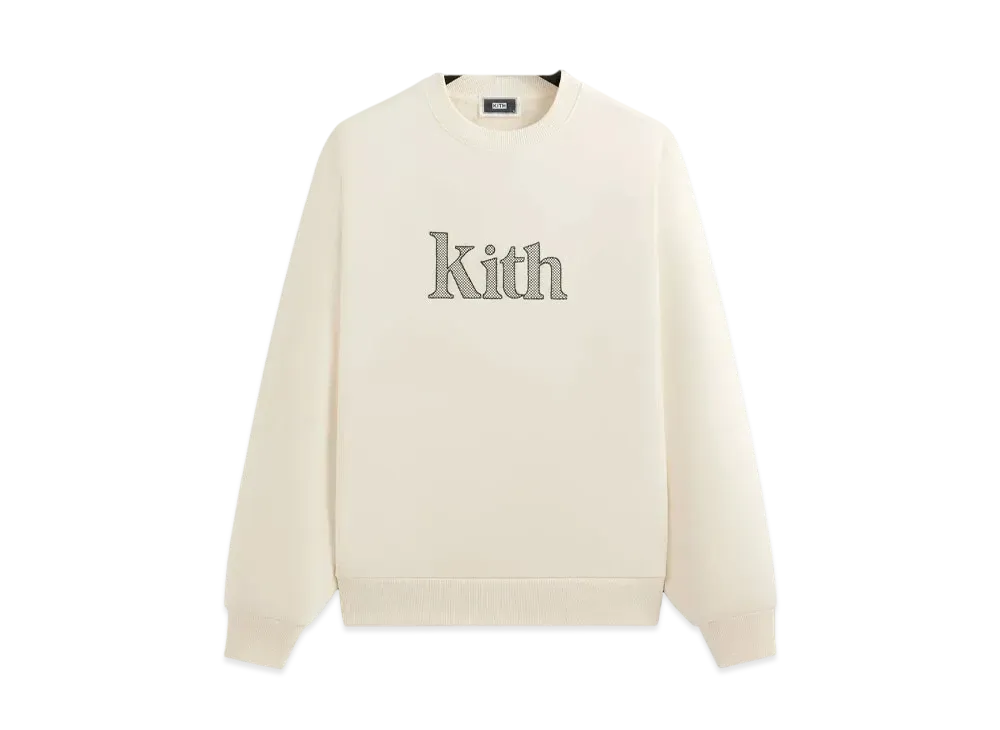 Kith Serif Nelson Crewneck "Sandrift"