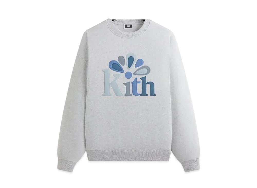 キス セリフ アップリケ ネルソン クルーネック "ライトヘザーグレー"