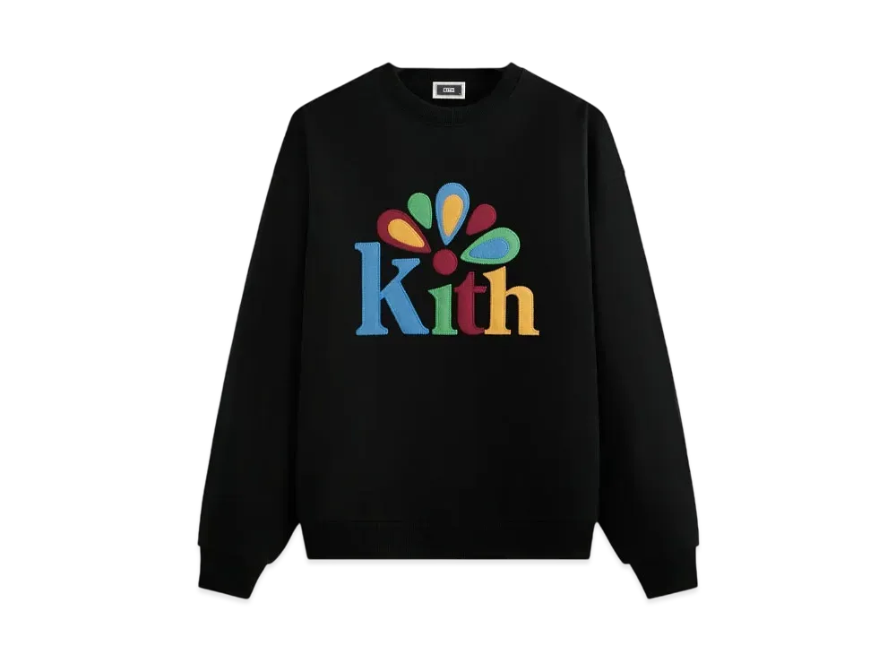 Kith Serif Applique Nelson Crewneck "Black"