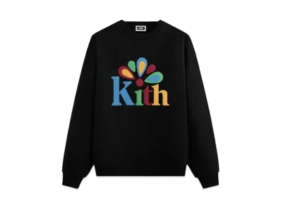Kith Serif Applique Nelson Crewneck "Black"