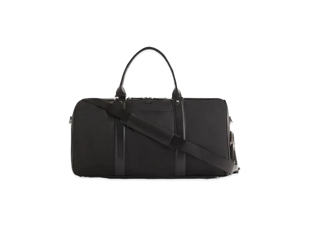 Kith Monogram Nylon Jacquard Duffle Bag "Black"