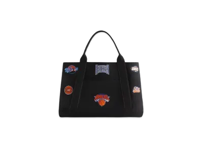 Kith x The New York Knicks All Over Embroidered Canvas Tote "Black"