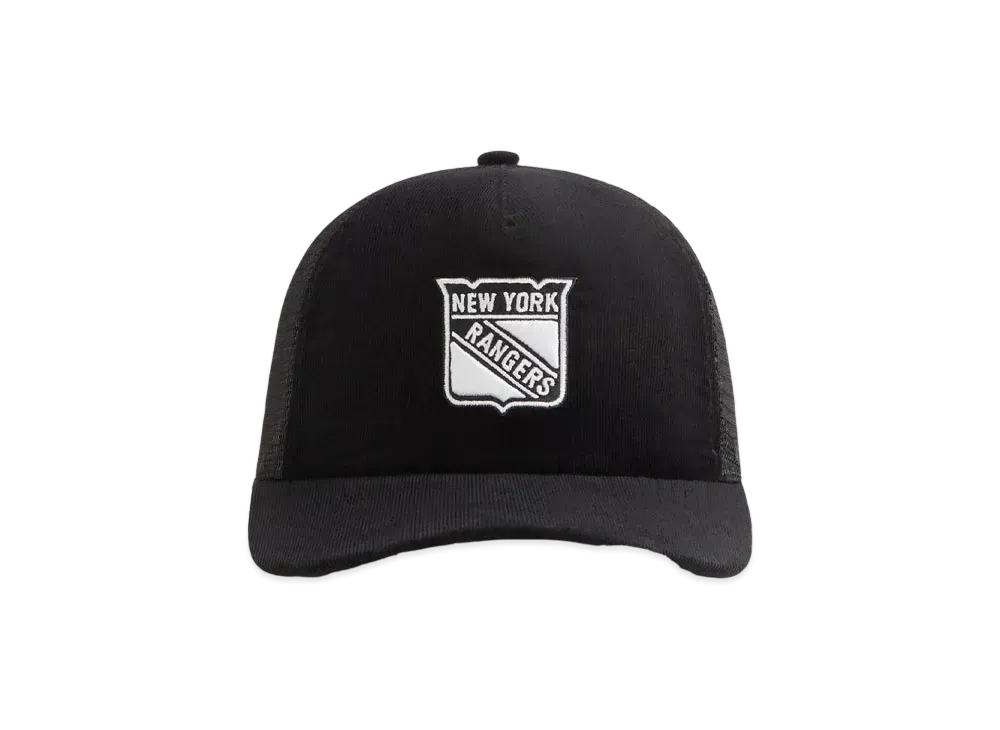 Kith x '47 For The New York Rangers Micro Cord Franchise LS Trucker Hat "Black"