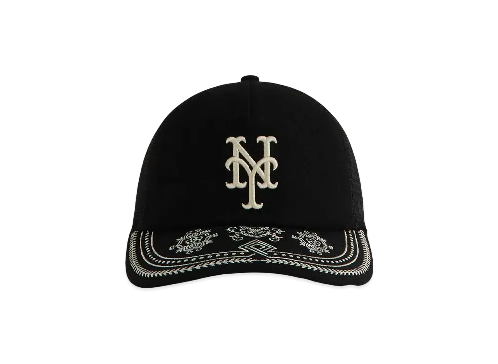 Kith x '47 For The New York Mets Franchise LS Trucker Hat "Black"