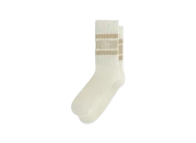 Kith Calf Stripe Relaxed Crew Sock "Silk"